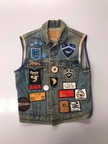 Uniform - Textiles, Paul Costello's Dolphin Motor Club overlay, c.1980s-1990s, 1980s