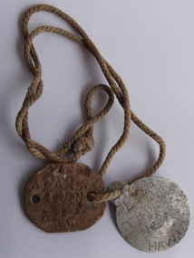 WW1 ID Tags, Thomas Adams Collection