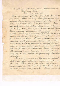 DIARY & LETTERS, from July 1915 to July 1919. TRANSCRIBED by Walter J R Barber).  Bob's diaries and letters are mostly typed.  Some letters were hand-written, in ink or pencil, on letter-headed paper.  Page1 of Bob's original diary.  3 sample letter-heads