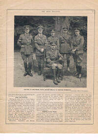 ANZAC BULLETIN No. 89 , 20 September 1918..... p.5 photo: Lieut. Gen. Sir John MONASH and staff officers .... (annotated by Bob Snape)