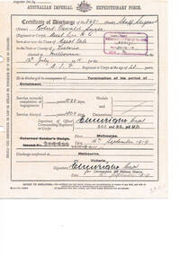CERTIFICATE of DISCHARGE