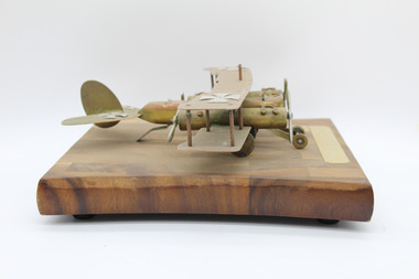 Artefact, Trench Art- Model Bi-plane WW1, C1915- 1918