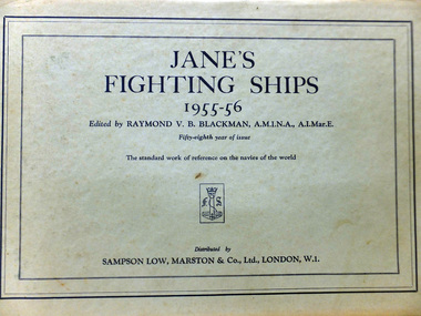 Book, JANE'S FIGHTING SHIPS 1955-56