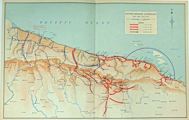 Map, AITAPE-WEWAK CAMPAIGN.  Nov 1944-Aug 1945