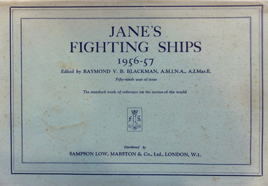 Book, JANE'S FIGHTING SHIPS 1956-57