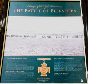 The Battle of Beersheba the charge of the light horseman (Photograph, action image)