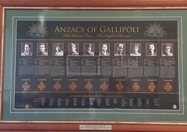 Work on paper - ANZACS of Gallipolii, ANZACS of Gallipoli-The Victoria Cross- The Highest Honour, 1915