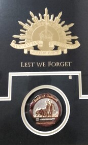 Photograph - Spirit of ANZAC (close-up of badges part), THE SPIRIT OF ANZAC