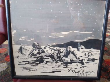 Artwork, other - Night at Mersa Matruh. Sketch, Night at Mersa Matruh