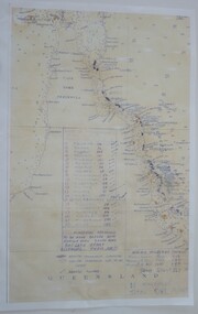Map - 1947 Minesweeping map, North Queensland minesweeping map, unknown