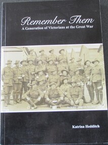 Book, BOOK: Remember Them - A Generation of Victorians at the Great War