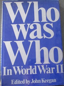 Book, BOOK: Who was Who in World War II