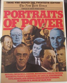 Book, BOOK: Portraits of Power - Those who shaped the twentieth century