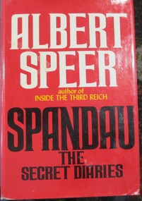 Book, BOOK: Spandau - The Secret Diaries