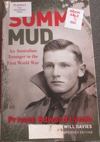 Book, BOOK: Somme Mud: An Australian Teenager in the First World War