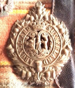 Uniform - Headdress Badge, Argyll and Sutherland Highlanders (Princess Louise's)