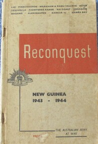 Book, BOOK: Reconquest - New Guinea 1943-1944