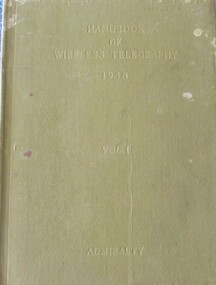 Book, BOOK: Handbook of the Wireless Telegrapity - Magnetism and Electricty