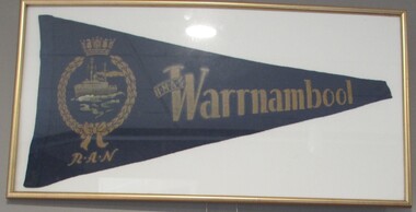 Souvenir - HMAS Warrnamabool flag, HMAS Warrnamabool flag R.A.N