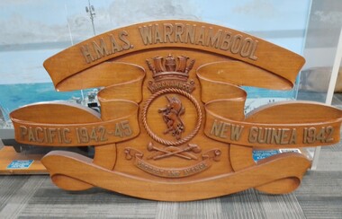Plaque - HMAS Warrnambool Plaque Pacific 1942-45: New Guinea 1942
