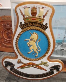 Plaque - HMAS Warrnambool large plaque