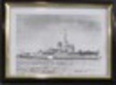 Artwork, other - HMAS Warrnambool J202 photograph