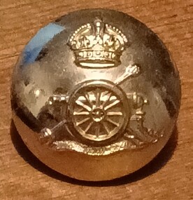 Uniform - Artillery Button, Victorian British Army and colonial artillery uniform button