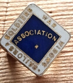 Badge - Sailors and Soldiers War Widows Association Badge, Sailors and Soldiers War Widows Association