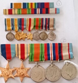Medal - Service Medals. WW1 and WW2, Norman Barrett's Service Medals