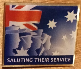 Badge - Saluting Their Service' Lapel Pin, Lapel Pin