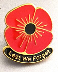 Badge - Lapel Pin, Enamel Poppy Lapel Pin