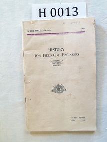 History 10th Field Coy Engineers, History 10th Field Coy Engineers Australian Imperial Forces