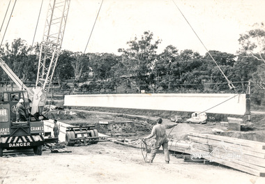 Photograph, Construction of Lower Plenty Bridge, Main Road, c.August 1966, 1966