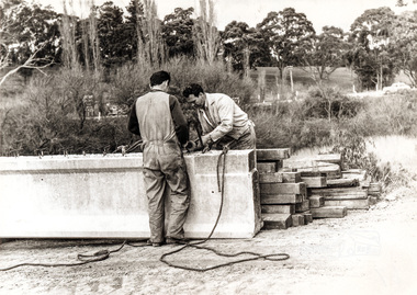 Photograph, Construction of Lower Plenty Bridge, Main Road, c.August 1966, 1966