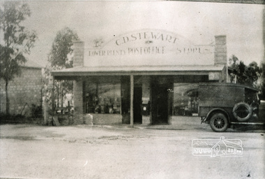 Photograph, C.D. Stewart Lower Plenty Post Office and Store, 1920s