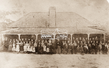 Photograph, Yeoman and Co, Eltham State School No. 209, Dalton Street, Eltham, 1864