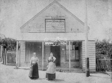 Photograph, Hunniford’s Eltham Post Office, Main Road near Bridge Street, Eltham, c.1888