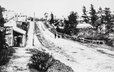 Photograph, Main Road, Eltham south from Bridge Street, 1902c