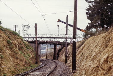 Photograph - Colour Print, Russell Yeoman, Upgrading the old Silver Street Railway Bridge, Eltham, c.1988