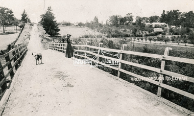 Photograph, Bridge over the Diamond Creek, Greensborough Road, Eltham, c.1885