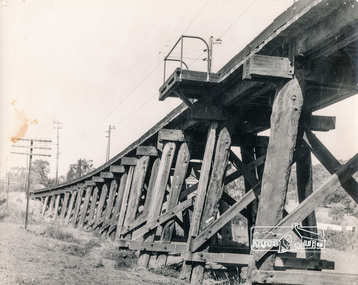 Photograph, George W. Bell, Trestle Bridge, Eltham, 1960c