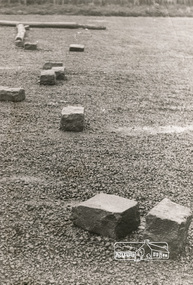 Photograph, George W. Bell, Parking lot rear of shopping centre Eltham, 1960c