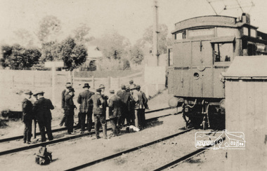 Photograph, First Electric Train to Eltham,1923, 15/4/23