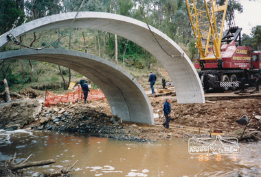 Photograph, Bridge construction Charlber Lane, St Andrews