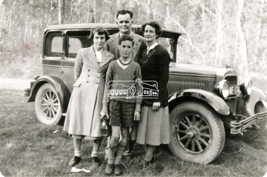 Photograph, James and Edna Brown and family, c.1950