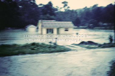 Photograph, 1957 flood, Railway Parade, Eltham, 1957
