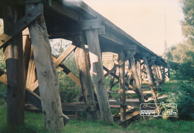 Photograph, Railway trestle bridge Eltham