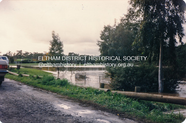 Photograph, Diamond Creek floodwater, Eltham