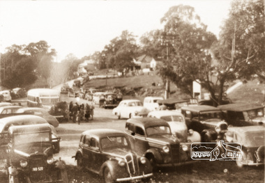 Photograph, Hurstbridge Railway Station Carpark c.1950, 1950c
