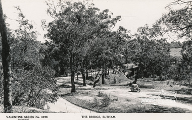 Postcard - Photograph, The Rose Stereograph Company, The Bridge, Eltham, c.1939